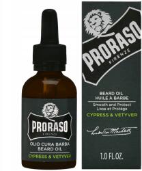 Proraso Szakállápoló olaj Proraso Cypress Vetyver hidratálás és ápolás 30 ml (8004395007424)