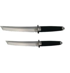 DEPOX Set doua cutite de vanatoare, DEPOX®, otel inoxidabil, argintiu, 43 cm, toc inclus (1098)