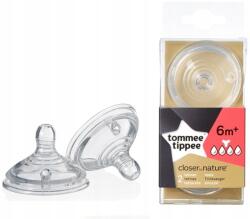 Tommee Tippee 2x Kacsa etetőcumi 6m+ Closer to Nature (TT221421-Z)