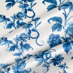 Takoy Mătase naturală elastică blue flowers
