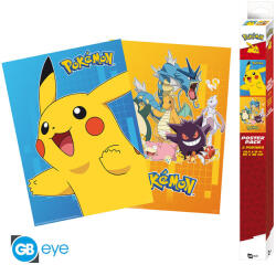 ABYstyle Pokemon Set 2 Poszter Chibi 52x38cm Colourful Characters (GBYDCO049)