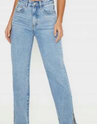 Prettylittlething Kék Sima Farmer Magas Derekú Egyenes Szárú Prettylittlething 36
