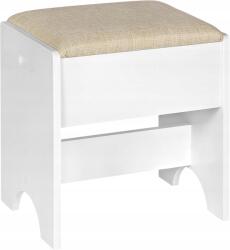 Woltu Fésülködőasztal Kozmetikai Szék Woltu 45x40x30 CM Fehér Bézs (MB6098BE)