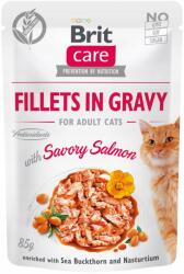 Brit Care macskaeledel tasak 85g filé szószban Lazac Csirke
