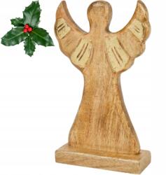  Fa Angyal Karácsonyi Figura 27CM Aranyozott Dekoráció (3202317)