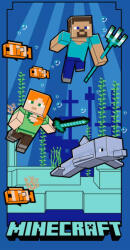  Minecraft Underwater fürdőlepedő, strand törölköző 70x140cm (Fast Dry) (JFK145112) - oliviashop