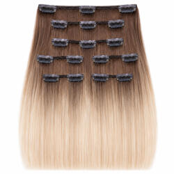 BellaHair Csatos Emberi Póthaj Classic Ombre Színben 60cm (Szín #OMBRE) (RC-CL-60OM)