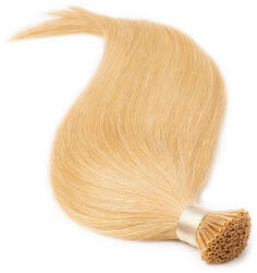 BellaHair Keratinos I-TIP Emberi Póthaj Classic Mikró Gyűrűzéshez Világos Aranyszőke 60cm (Szín #18) (RIT-CL-6018)