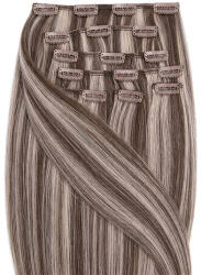 BellaHair Csatos Emberi Póthaj Classic Melírozott Színben 60cm (Szín #6/613) (RC-CL-606613)