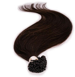 BellaHair Keratinos U-TIP Emberi Póthaj Classic Hőillesztéshez Natúr Barna 50cm (Szín #2) (RUT-CL-502)