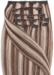 BellaHair Csatos Emberi Póthaj Classic Melírozott Színben 50cm (Szín #6/60) (RC-CL-50660)