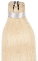BellaHair Tresszelt Emberi Póthaj Classic Világos Platinaszőke Színben 60cm (Weft Haj #60) (RW-CL-6060)