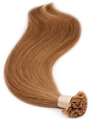 BellaHair Keratinos U-TIP Emberi Póthaj Classic Hőillesztéshez Sötétszőke 40cm (Szín #12) (RUT-CL-4012)