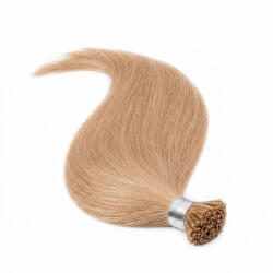 BellaHair Keratinos I-TIP Emberi Póthaj Classic Mikró Gyűrűzéshez Középszőke 60cm (Szín #14) (RIT-CL-6014)