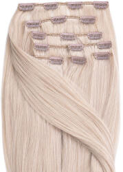 BellaHair Csatos Emberi Póthaj Classic Platinaszőke Színben 50cm (Szín #613) (RC-CL-50613)