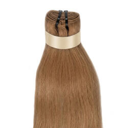 BellaHair Tresszelt Emberi Póthaj Classic Világosbarna Színben 50cm (Weft Haj #8) (RW-CL-508)