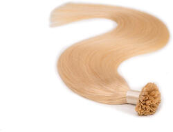 BellaHair Keratinos U-TIP Emberi Póthaj Classic Hőillesztéshez Platinaszőke 50cm (Szín #613) (RUT-CL-50613)