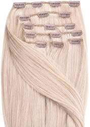 BellaHair Csatos Emberi Póthaj Classic Világos Platinaszőke Színben 60cm (Szín #60) (RC-CL-6060)