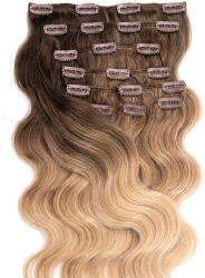 BellaHair Csatos Hullámos Emberi Póthaj Classic Ombre Színben 60cm Body Wave (Szín #OMBRE) (RC-CL-BW60OM)