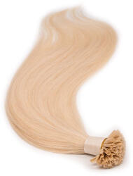 BellaHair Keratinos U-TIP Emberi Póthaj Classic Hőillesztéshez Világos Platinaszőke 50cm (Szín #60) (RUT-CL-5060)