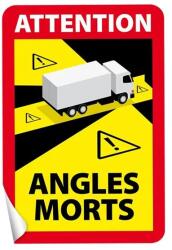  Holttér figyelmeztető matrica teherautóra - ANGLES MORTS (SLH8067)