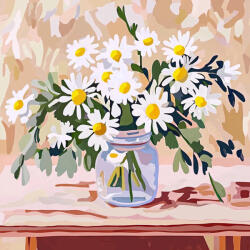 Alkotásutca Százszorszép csokor - Számfestő készlet kereten 40x40