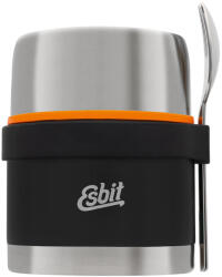 Esbit Termos pentru mancare solida si supa cu set tacam Esbit FJ500-BK-2SL-S, negru, inox, 500ml