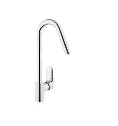 VitrA X-Line modern hattyúnyakú mosogatócsaptelep, 393x149 mm, króm (A42115EXP)
