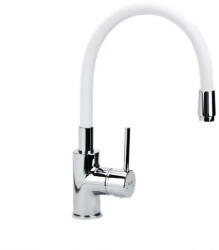  MINOTTI Tubo alacsony nyomású flexibilis mosogatócsaptelep, 325x213 mm, fehér szilikon (6129-3W)