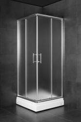 Minotti JA-5190 szögletes zuhanykabin - Matt biztonsági üveg, Króm profil, 90x90x185 cm (JA-5190)