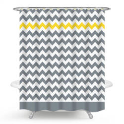  MINOTTI zuhanyfüggöny, 2000x1800 mm, summer vibes (chevron minta) (MZ20)