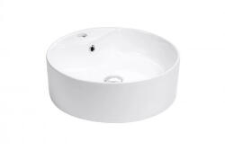  MINOTTI kerek pultra építhető mosdó csaptelep furattal, 465 mm, fehér (7108) (7018)