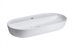  MINOTTI pultra helyezhető mosdó 800x400x135 mm, csaplyukkal, fehér (7012)