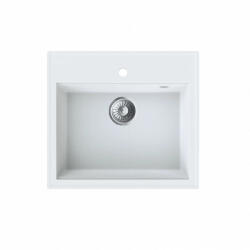  MILO RETTO 560 x 510 x 215 mm gránit mosogató - Fehér (Magnesia white) (RET-M-1KBO)