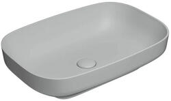  COPEN matt középszürke téglalap alakú, pultra ültethető kerámia mosdótál, 585x380x140 mm (C-15-210MG)