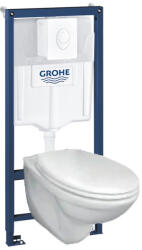  VISAM beépíthető WC tartály szett JIKA Pro függesztett WC-vel, fehér nyomólappal és WC-ülőkével 500x1130x510 mm fehér (SET01)
