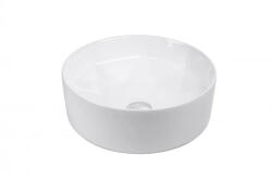  MINOTTI kerek ráépíthető dizájn mosdó geometrikus mintával, 415x145 mm, fehér (7015) (7015)