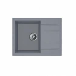  MILO RETTO 650 x 500 x 215 mm gránit mosogató - Antracit (Diamond Grey) (RET-D-1KKO)
