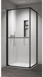  COPEN ATLAS PRO 1V 80x80 cm szögletes zuhanykabin - Matt fekete keret, 200 cm magasság, 6 mm üveg (C-02-B43K8001V)