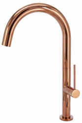  COPEN Salt hattyúnyakú konyhai csaptelep, 410x210 mm, rose gold (C-01-200RG)