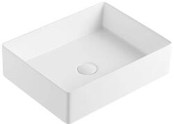  COPEN fényes fehér téglalap alakú, pultra ültethető mosdótál, 470x360x130 mm (C-15-211)