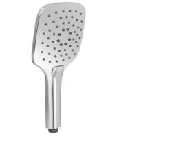  COPEN Modern Szögletes Multi-Funkciós Kézi Zuhanyfej, 125 mm - 3 állítható vízsugár, Króm (C-05-5210) (C-05-5210)