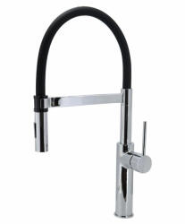 COPEN Pepper Magnetic félprofesszionális konyhai csaptelep, 450x220 mm, fekete / króm (C-01-202CR)