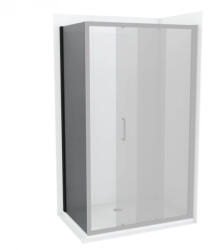 COPEN ATLAS BLACK fix oldalfal 80x195 cm, füstüveg, fekete (C-02-B4080)