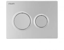  VISAM Olimpos nyomógombos öblítőlap 225x165x12 mm matt króm (230-001)