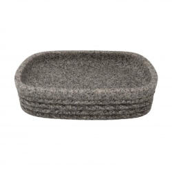  MINOTTI szappantartó, kőhatásu műanyag, szürke (S7703)