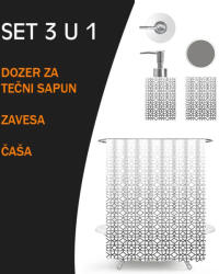  MINOTTI VITRAZ 3 az 1-ben fürdőszobai szett, 2000x1800 mm, vitrázs minta (MKS003)