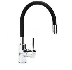  Minotti Tubo Fekete Flexibilis Konyhai Mosogató Csaptelep - Modern Elegancia és Korlátlan Rugalmasság (6128B) (6128B)