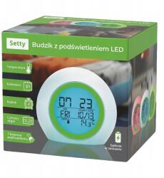 Setty ébresztőóra Led háttérvilágítással zöld JZ-212 (123456)