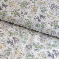  Lyocell lennel és selyemmel Retro Flowers design D